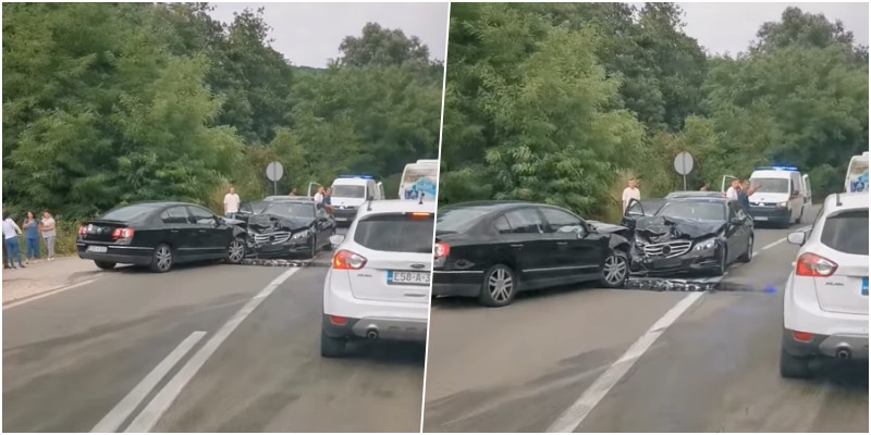 Živinice: Pet osoba povrijeđeno u direktnom sudaru Passata i Mercedesa