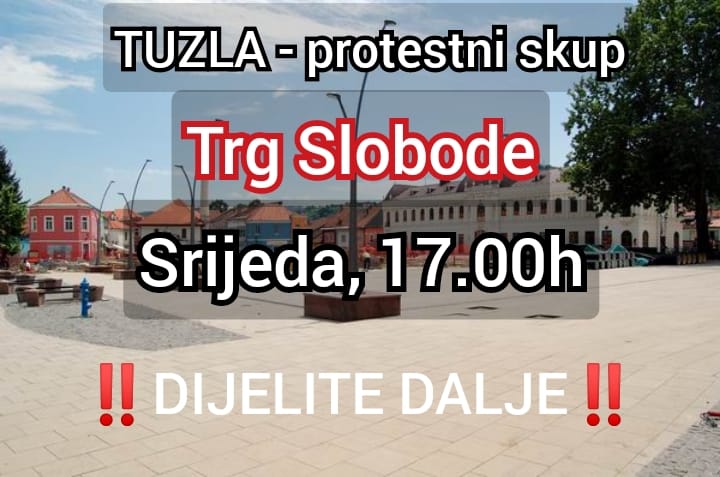 U Tuzli na Trgu slobode zakazan protestni skup građana