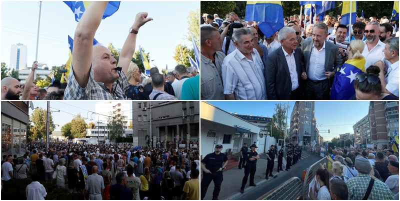 Na protestima ispred OHR-a bilo je više od 7.000 građana