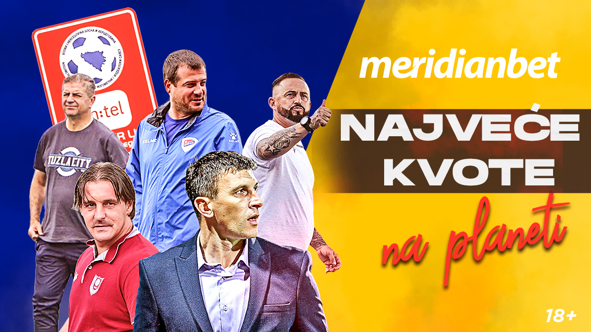 Samo u Meridianu: Najveće kvote, Bet Builder, kombinovanje prematch-live i više od 1,100 igara za svaki meč Premijer lige BiH