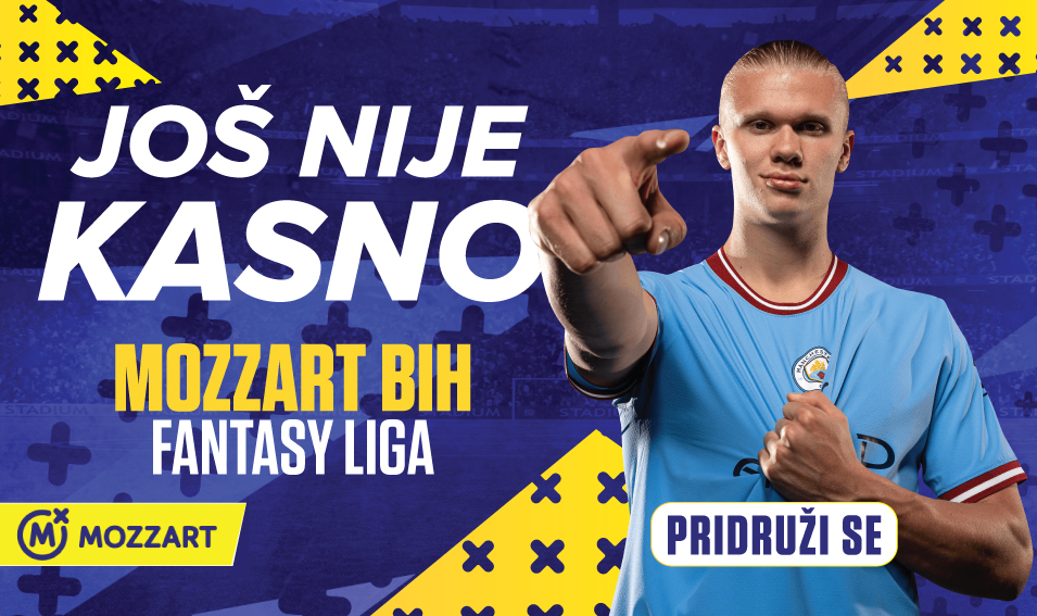 Igraš Fantasy? Pridruži se 2000 menadžera u Mozzart BiH Fantasy ligi!