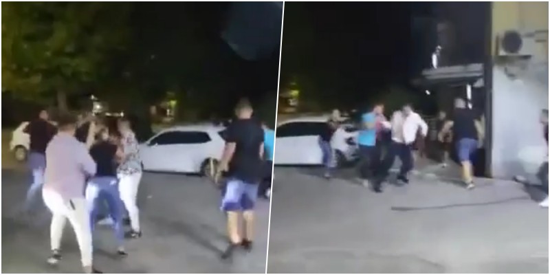 Objavljen snimak: U Kalesiji izbila masovna tuča ispred pekare