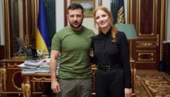 Volodimir Zelenski se sastao s glumicom Jessicom Chastain: Svijet će čuti istinu