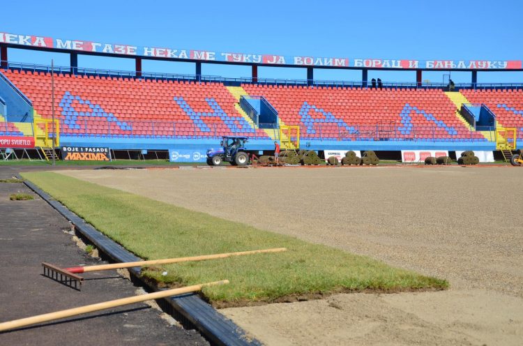 Gradski stadion u Banjaluci će biti prvi završen: Borac pred domaćom publikom dočekuje Slobodu