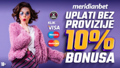 Specijalna ponuda u Meridianu: Na uplate karticama, Klikerom i xBonom 10% bonusa