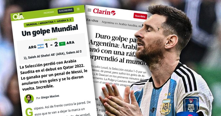 Argentinski mediji ogorčeni: Šok, šamar i nevidljivi krivac Messi