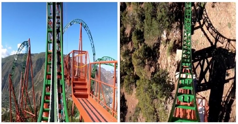 Zastrašujući snimak rollercoastera koji se spušta s vrha planine hit je na TikToku