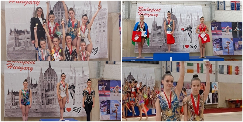 Ritmičarke tuzlanske Slobode osvojile 13 medalja na međunarodnom turniru u Budimpešti