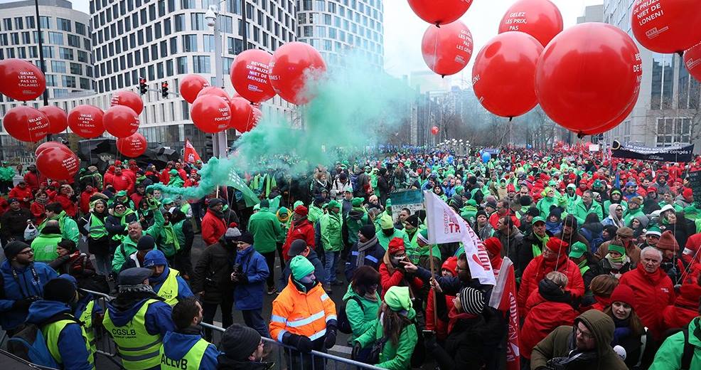 Više hiljada ljudi protestuje u Briselu zbog rasta troškova života