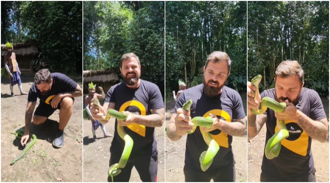 Kristijan Iličić u divljini uhvatio zmiju pa je dva put poljubio: "Ovo je tvoj jedini video koji ću preskočiti"