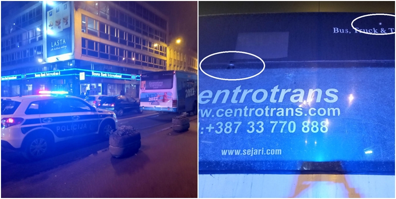 Policija utvrđuje da li je pucano na autobus u centru Sarajeva?