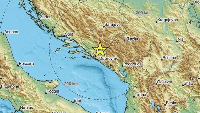Novi zemljotres osjetio se na tlu Bosne i Hercegovine