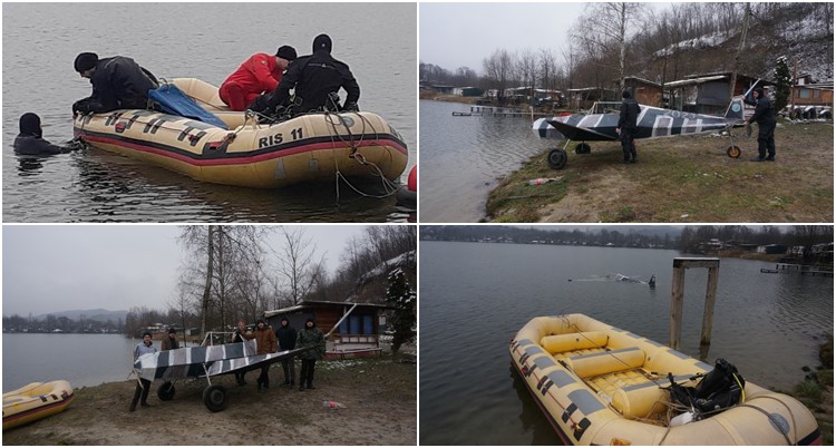 Maketa aviona porinuta u jezero Kop Šićki Brod