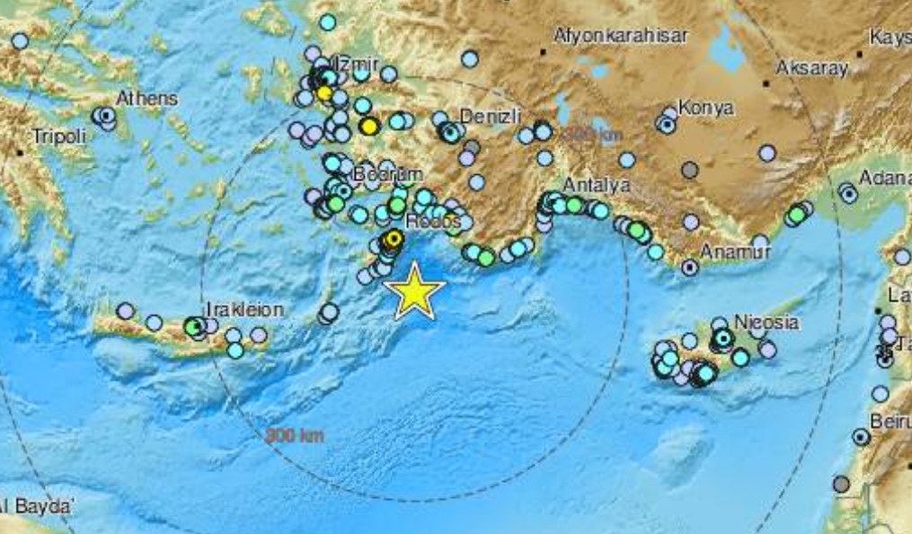 Snažan zemljotres pogodio grčko ostrvo Rodos, osjetio se i u Turskoj