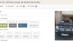 Prodaje Mercedesa "GL320" na OLX-u kako bi donirao novac žrtvama u Turskoj