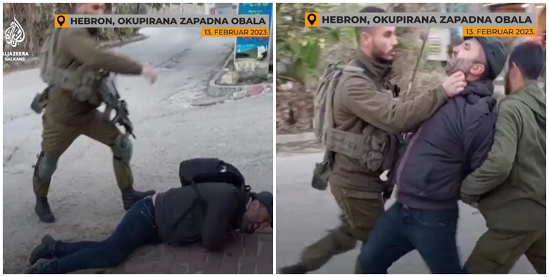 Izraelski vojnik snimljen kako napada istaknutog palestinskog aktivistu Issu Amro
