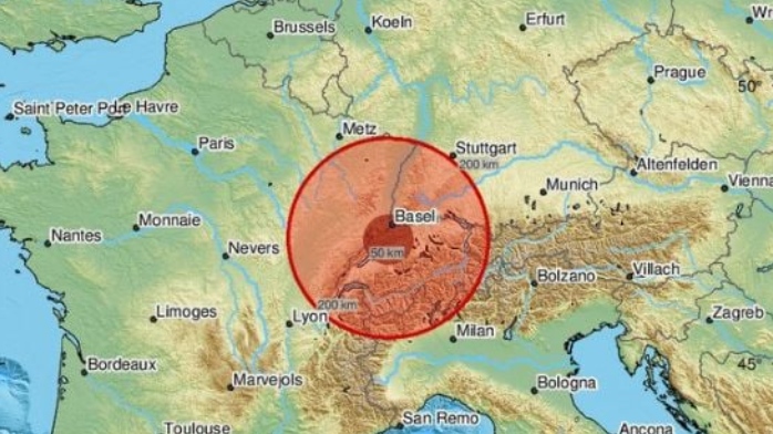 Zemljotres jačine 4,3 stepena na granici Francuske i Švicarske