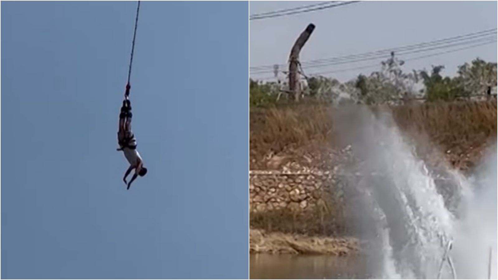 Zastrašujući snimak: Skakao bungee jumping, a onda su pukli konopci