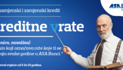 Vrijeme je za kreditne vrate ASA Banke: Nenamjenski i zamjenski krediti sa povratom rate svake godine