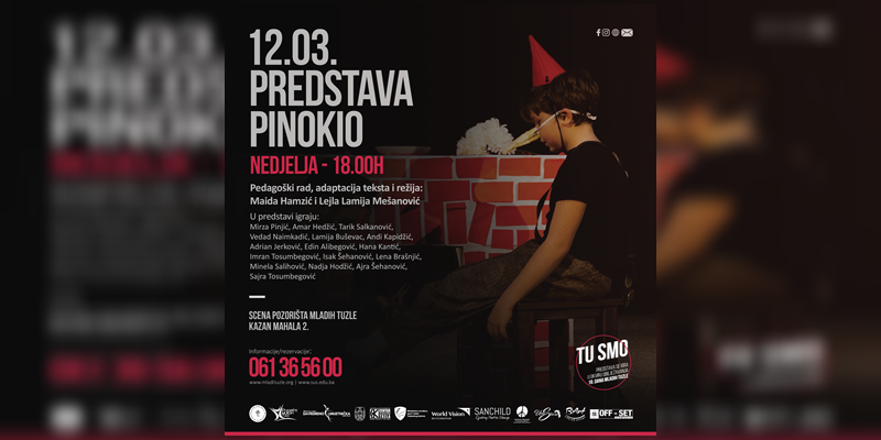 Pozorište mladih Tuzle: Sutra premijera predstave "Pinokio"