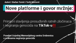 MC Srebrenica predstavio izvještaj o govoru mržnje i negiranju genocida na TikToku