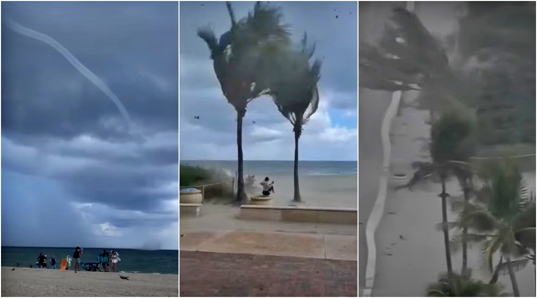 Pogledajte trenutak kada je vodena pijavica uletjela na plažu, ljudi bježali na sve strane