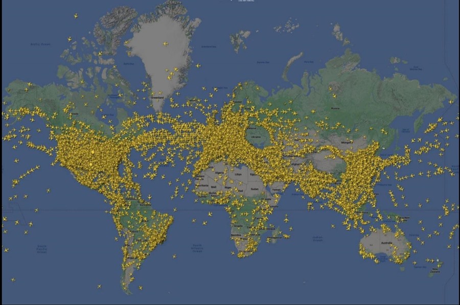Rekord svih vremena: Pogledajte koliko je aviona bilo na nebu prošle sedmice