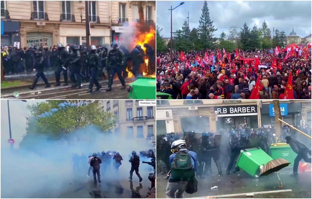 Protesti Francuza za 1. maj: Uništene radnje i nezapamćen sukob građana i policije