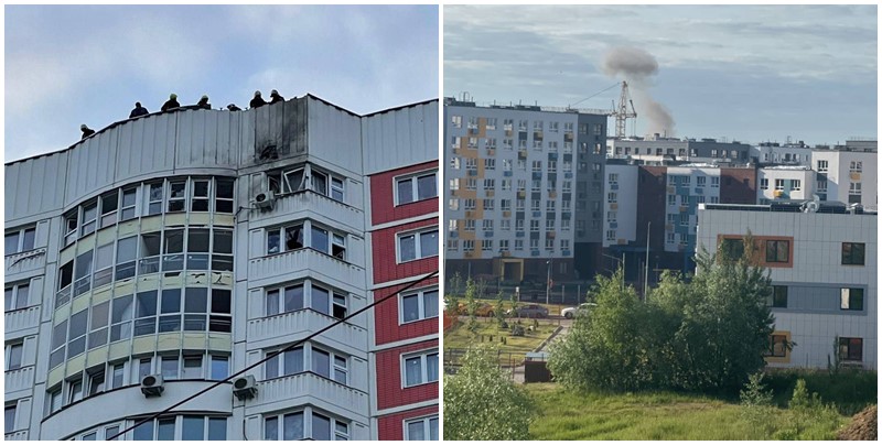 Dronovima napadnuto nekoliko zgrada u Moskvi