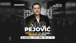 Veliki koncert Ace Pejovića 20 jula u Ugljeviku