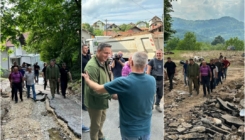 Denis Bećirović posjetio poplavljena područja u Općini Teočak