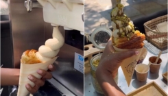 Čista čarolija okusa: Kroasan punjen sladoledom