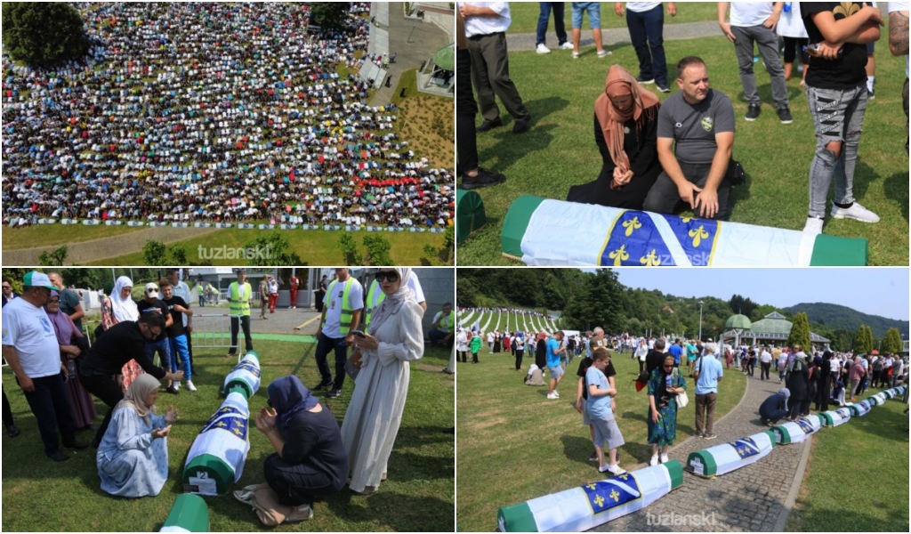 U Potočarima počela dženaza za žrtve genocida u Srebrenici