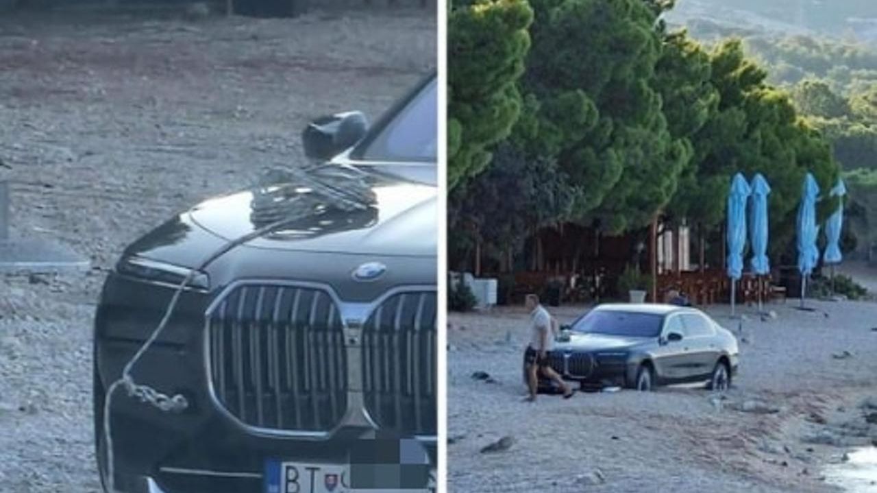 Turista skupocjenim BMW-om zalutao pa zapeo na plaži: 'Čuva sebi mjesto, skupa ležaljka'