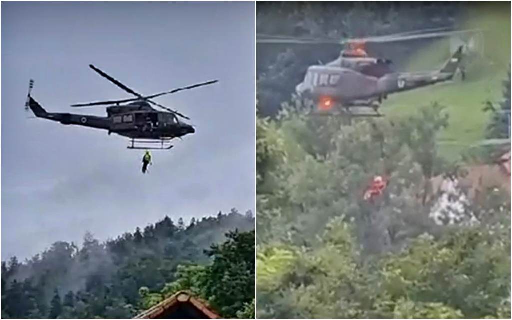 Helikopter evakuiše građane u Sloveniji