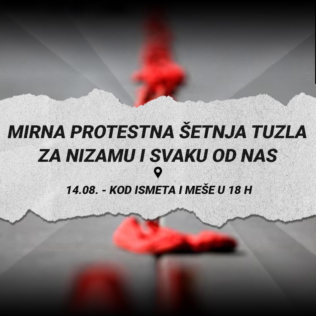 U Tuzli mirna protestna šetnja pod nazivom "Za Nizamu i svaku od nas"