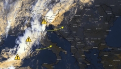 Meteorolozi javljaju: Nevrijeme se postepeno premješta prema BiH