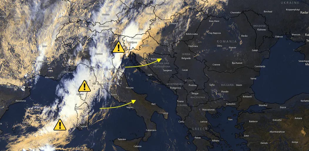 Meteorolozi javljaju: Nevrijeme se postepeno premješta prema BiH