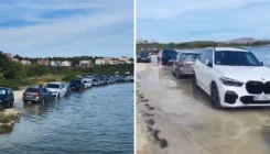 Turisti parkirali na hrvatskoj plaži, iznenadila ih plima: 'Bit će posla za limare'