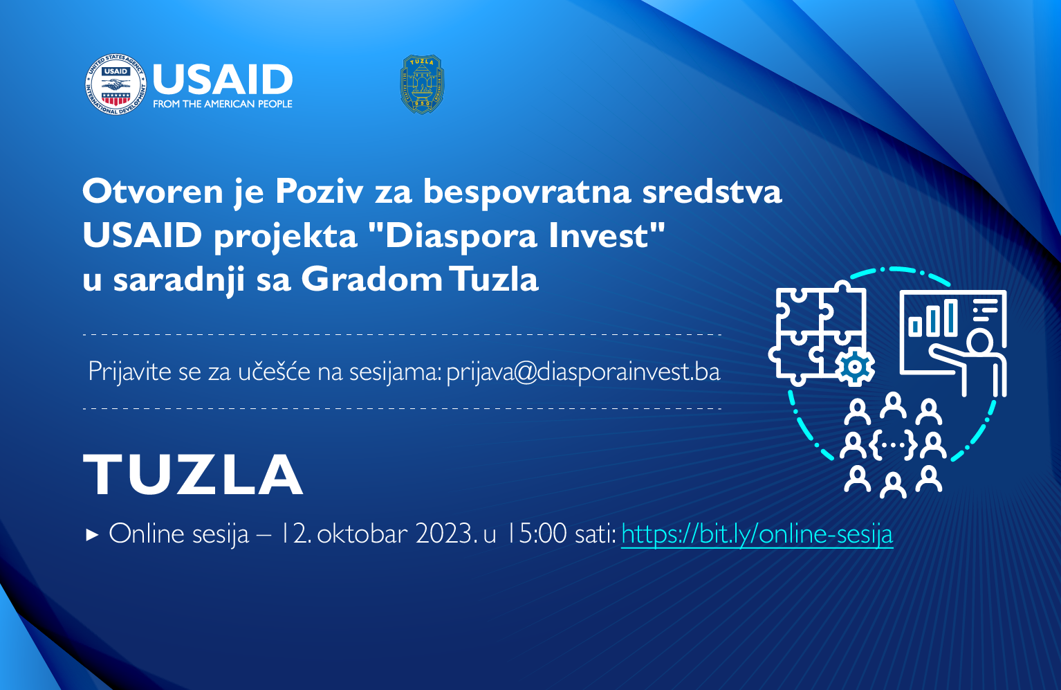 Poziv za bespovratna sredstva USAID projekta Diaspora Invest u saradnji sa Gradom Tuzla
