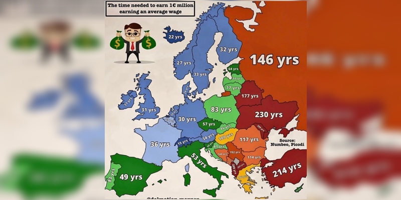 Evo koliko je godina potrebno raditi u BiH da biste zaradili milion eura?