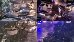 Epilog teške nesreće u Tuzli: Učestvovala tri vozila, teško povrijeđene dvije osobe