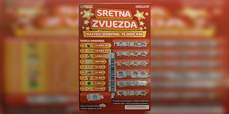 Penzionerka iz Tuzle na srećki "Sretna zvijezda" osvojila 75.000 KM