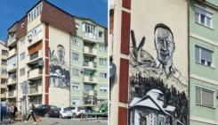 U Bijeljini osvanuo mural jednom od ubijenih srpskih terorista na Kosovu