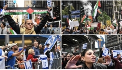 SAD: Skupovi propalestinskih i proizraelskih demonstranata u New Yorku