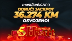 Vatreni slot donio jackpot: Meridianov igrač osvojio 36.274 KM