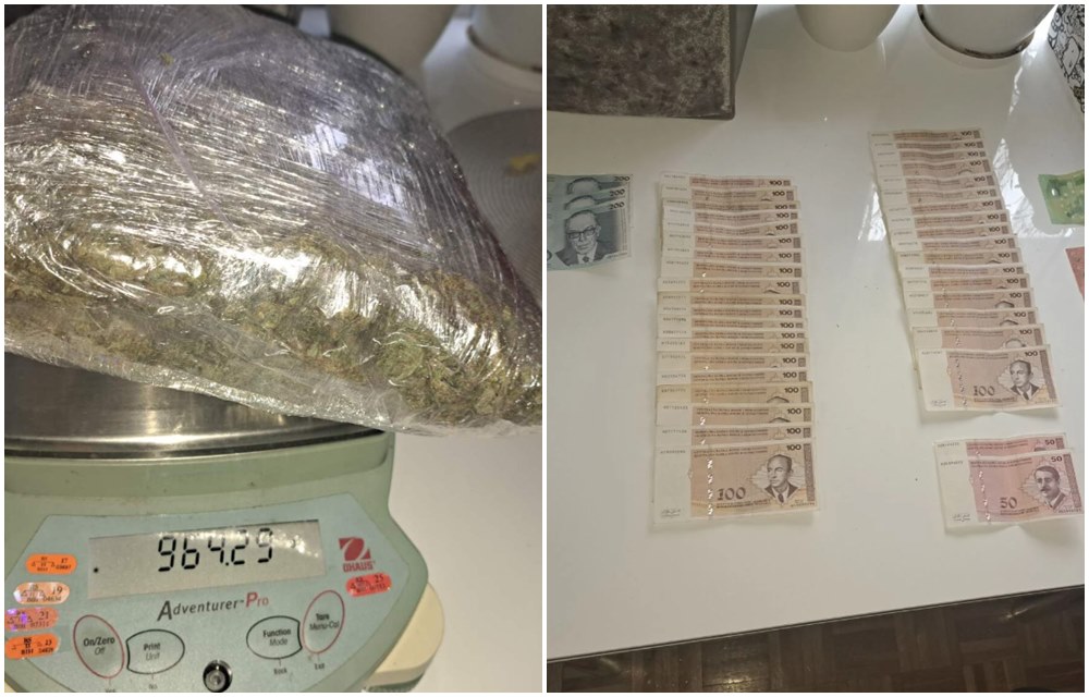 U pretresu u Banjaluci policija pronašla skoro kilogram marihuane i nekoliko hiljada KM