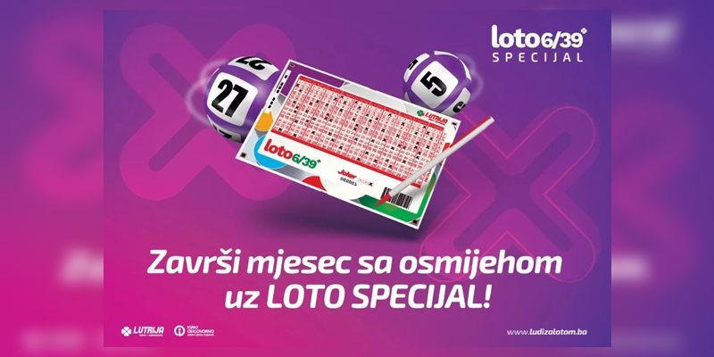 LOTO 6/39 specijal: Lutrija BiH dijeli kompletan nagradni fond posljednjeg novembarskog kola