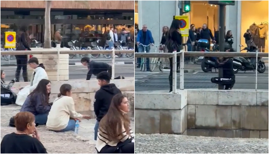 Bizaran snimak iz Španije: Momka prošetala na povodcu, a on imitirao psa