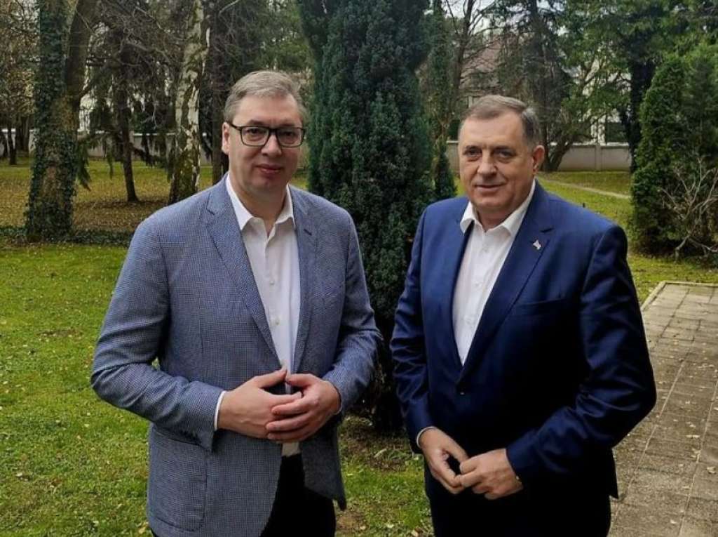 Sastali se Vučić i Dodik uoči nedjeljnih izbora u Srbiji